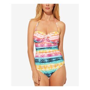 BLEU Women's Blue Twist Front Rod Beattie Bandeau Tankini Swimsuit Top 4